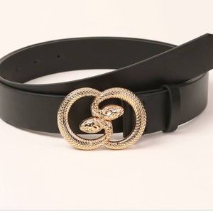 NWOT Snake Belt - Black/Gold